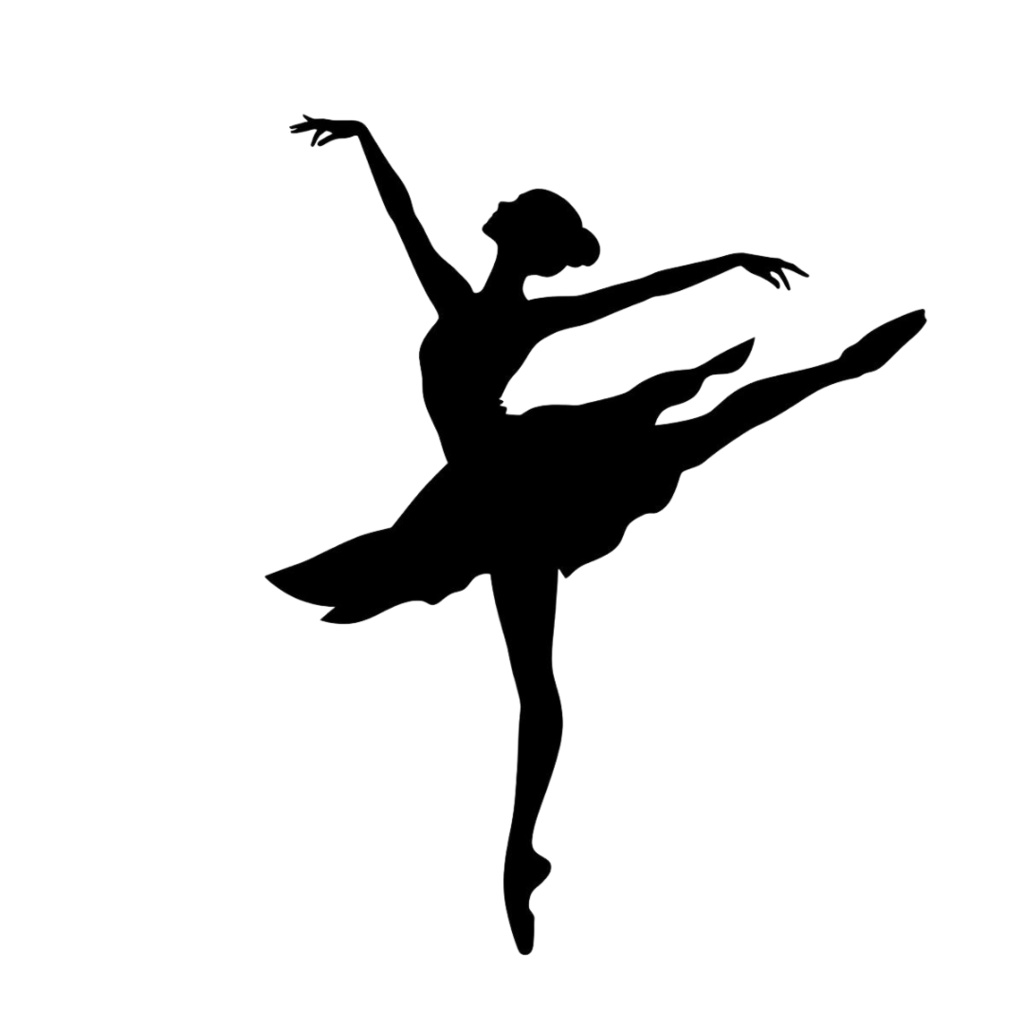 バレエ シルエット 素材集|エレガントなバレリーナ PNG 30枚セット