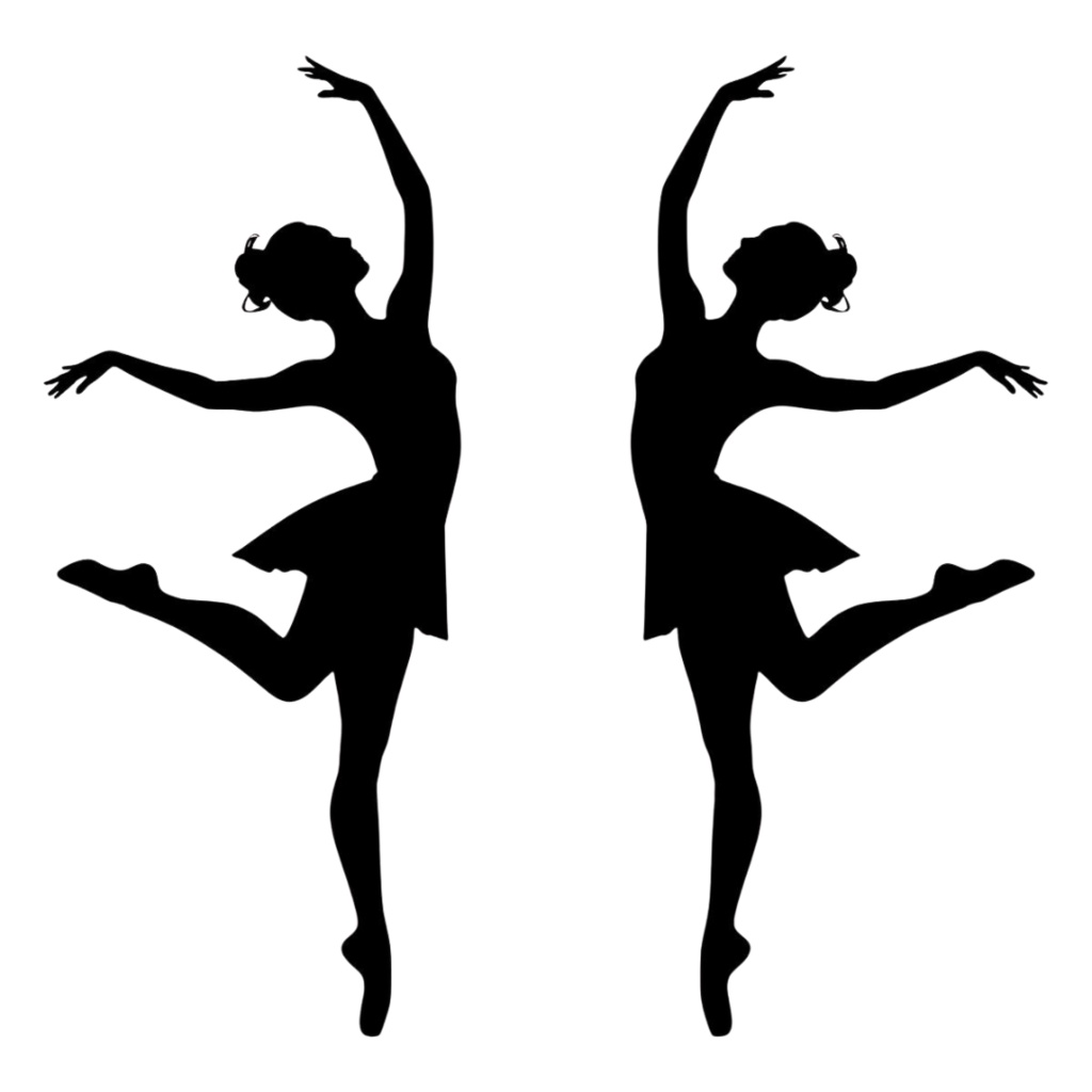 バレエ シルエット 素材集|エレガントなバレリーナ PNG 30枚セット