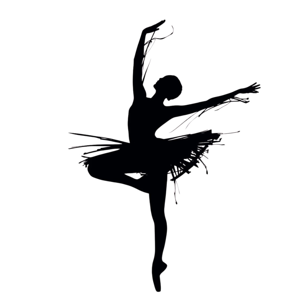 バレエ シルエット 素材集|エレガントなバレリーナ PNG 30枚セット