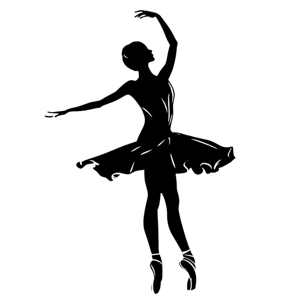 バレエ シルエット 素材集|エレガントなバレリーナ PNG 30枚セット