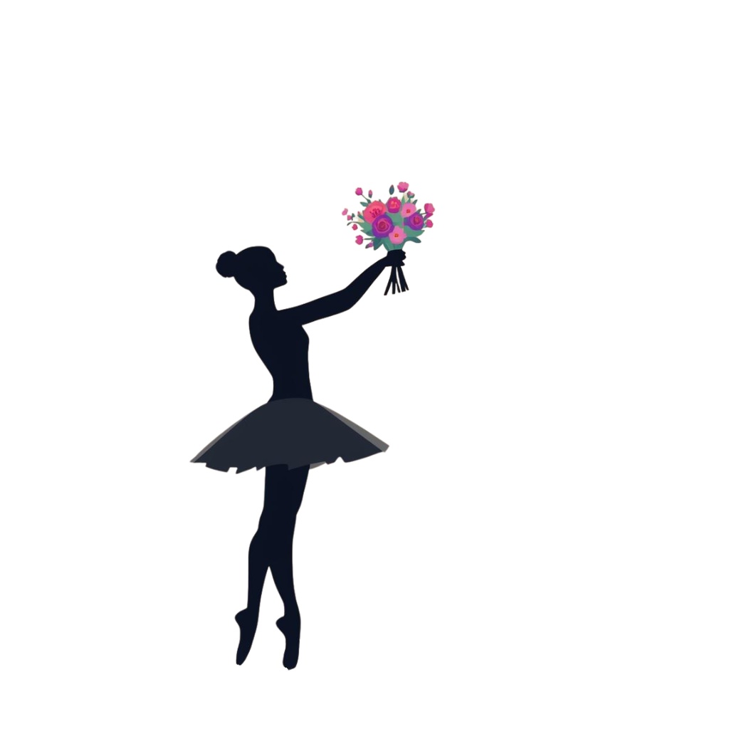 バレエ シルエット 素材集|エレガントなバレリーナ PNG 30枚セット