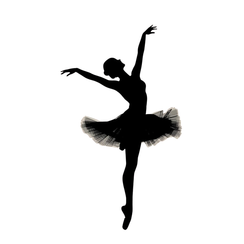 バレエ シルエット 素材集|エレガントなバレリーナ PNG 30枚セット