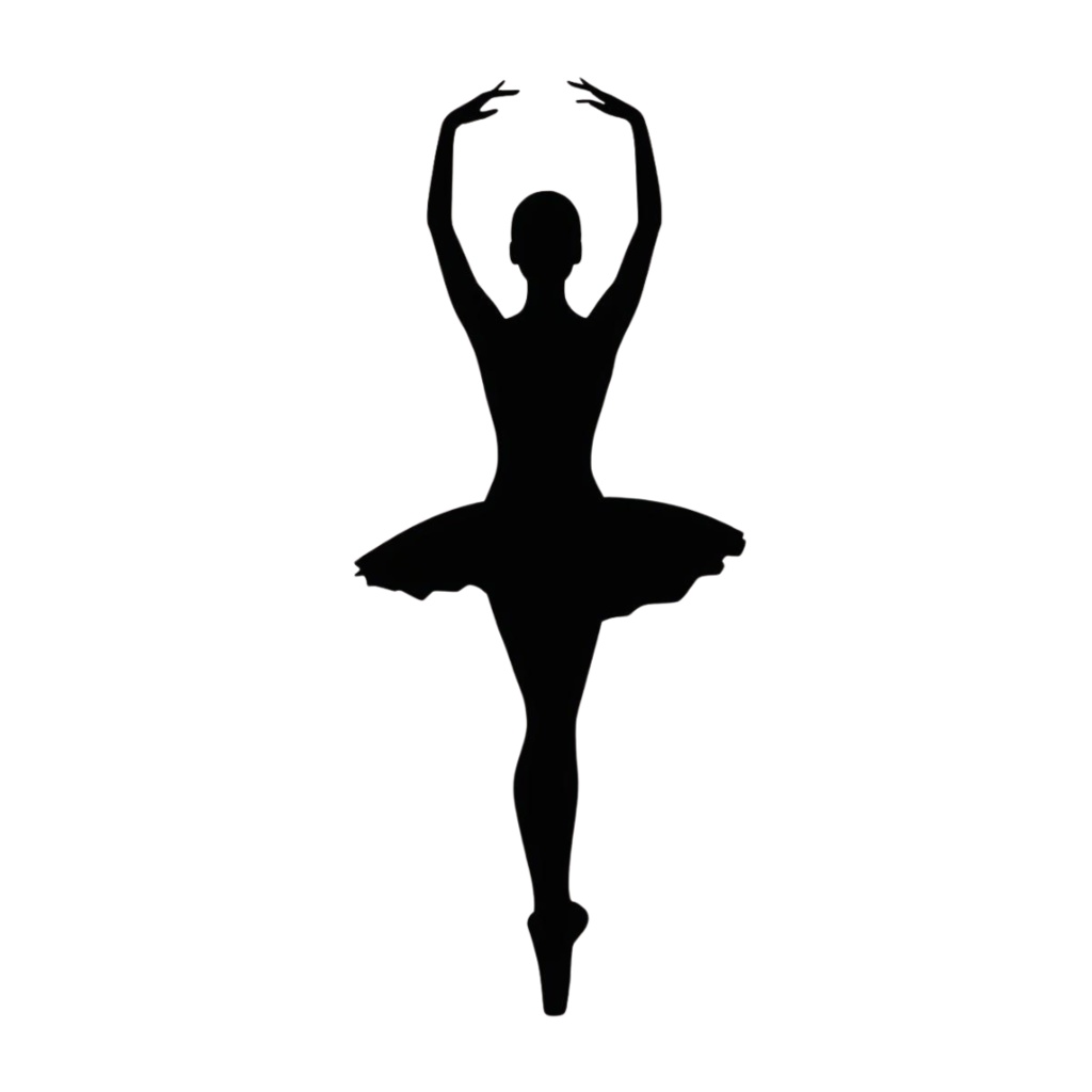 バレエ シルエット 素材集|エレガントなバレリーナ PNG 30枚セット