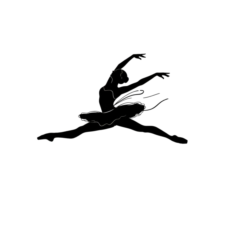 バレエ シルエット 素材集|エレガントなバレリーナ PNG 30枚セット