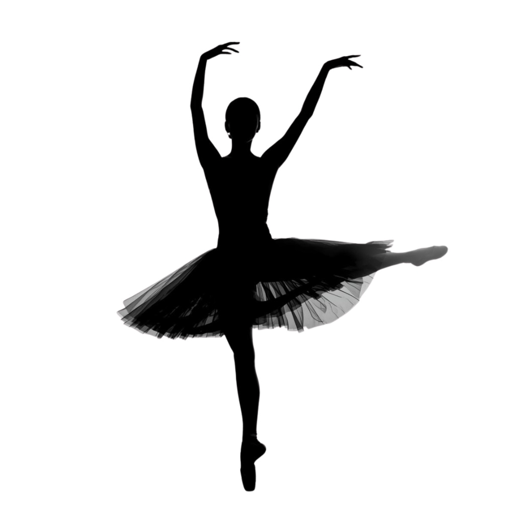 バレエ シルエット 素材集|エレガントなバレリーナ PNG 30枚セット