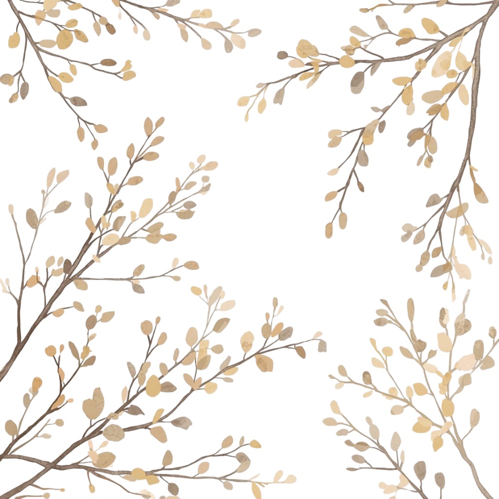 Natural Leaf & Acorn Clipart Set(ナチュラルリーフ&どんぐり素材集)20PNG