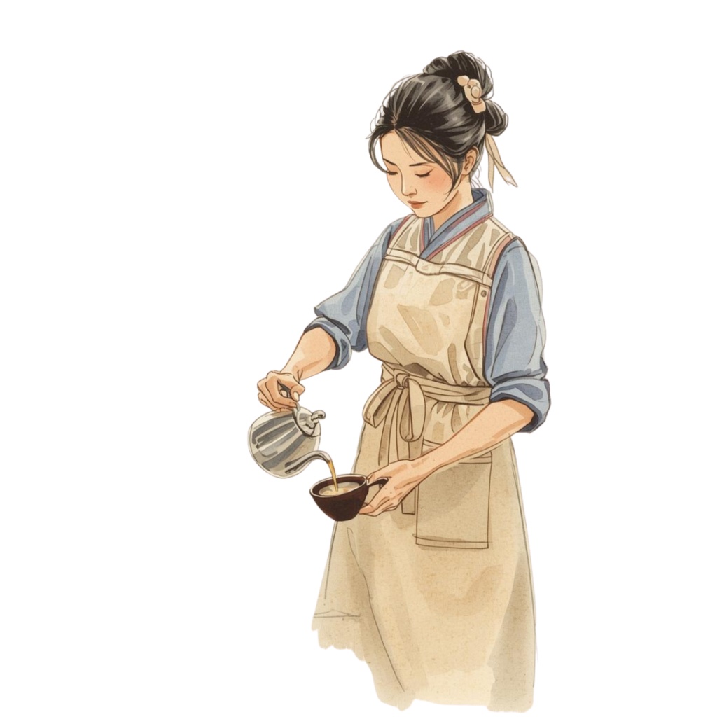 Antique Café ClipArt – 20 Vintage Coffee & Tea Illustrations (PNG Download) (アンティークカフェ クリップアート 20点セット)