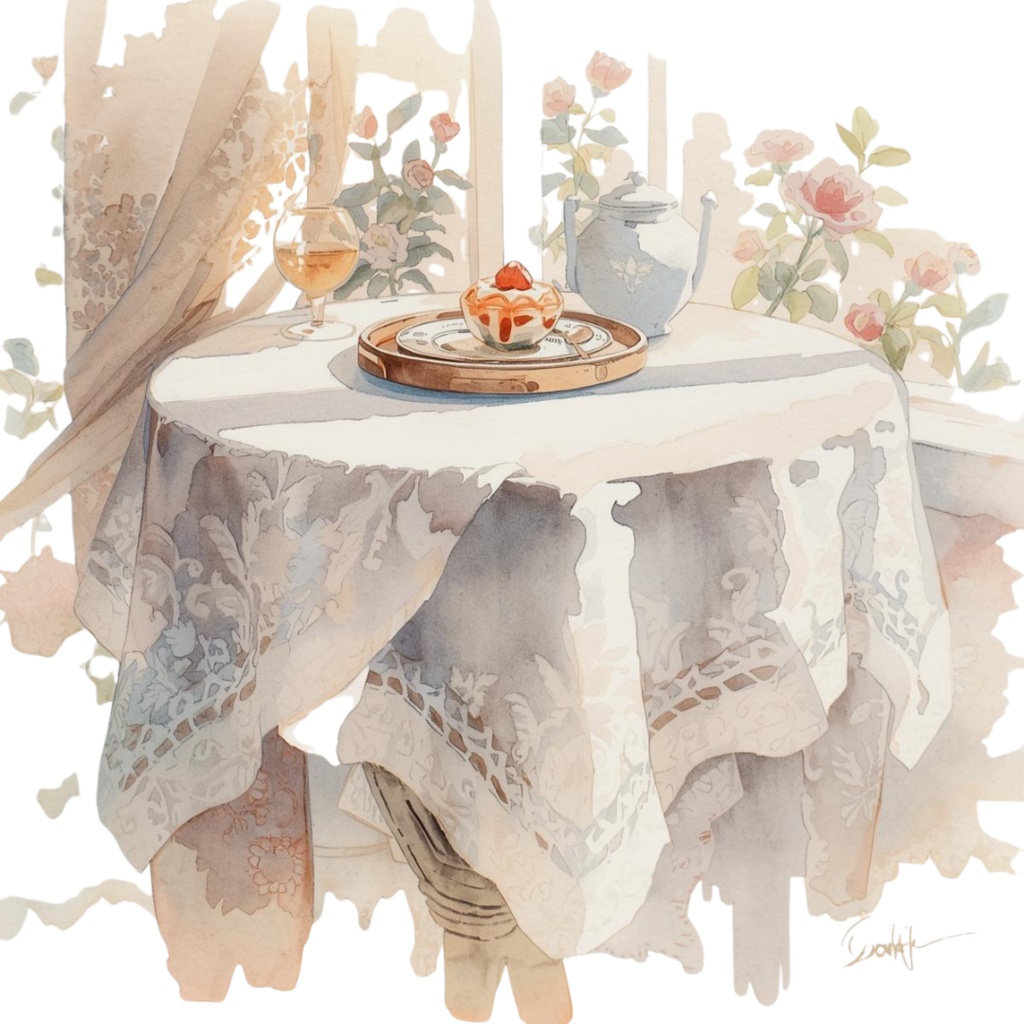 Antique Café ClipArt – 20 Vintage Coffee & Tea Illustrations (PNG Download) (アンティークカフェ クリップアート 20点セット)