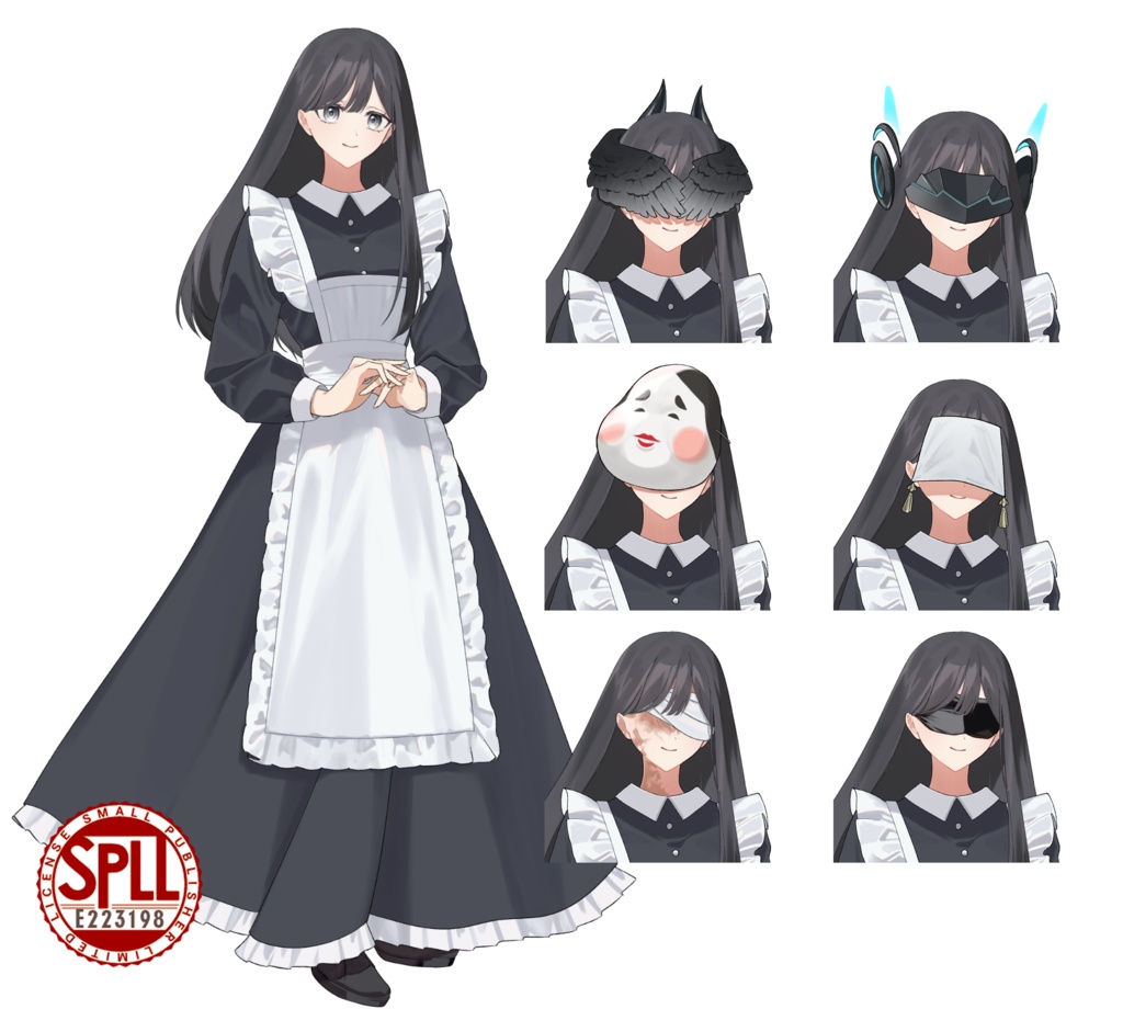 シノビガミ 六大流派メカクレメイド 立ち絵 【SPLL:E223198】