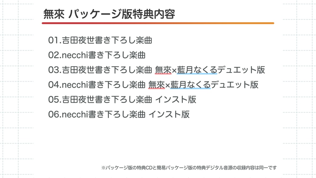【デジタル特典】Synthesizer V 2 AI 無來 歌声データベース単体簡易パッケージ版
