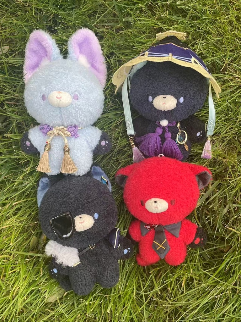 原神 放浪者 ガイア ディルック 神里綾人 ぬいぐるみ 着せ替え 15cm