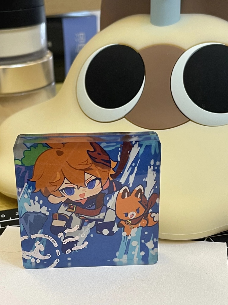 原神 タルタリヤ 鍾離 魈 楓原万葉 アクリルブロック レーザーチケット