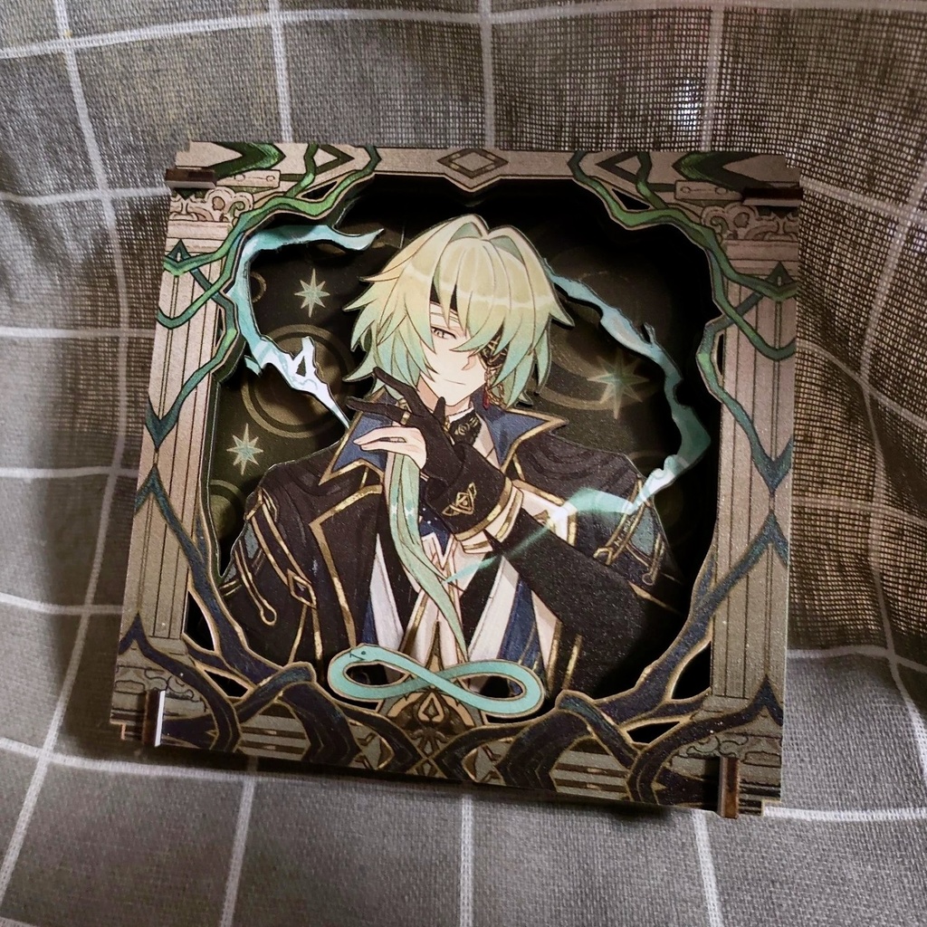 【予約】崩壊スターレイル アナイクス 木製アクスタ 缶バッジ 【午後・ウロボロス】