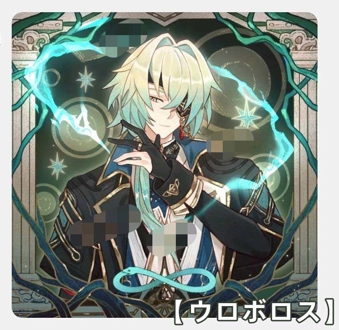 【予約】崩壊スターレイル アナイクス 木製アクスタ 缶バッジ 【午後・ウロボロス】