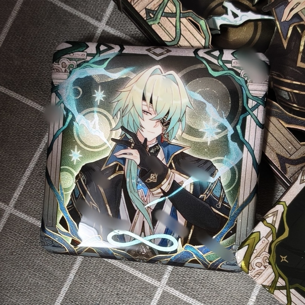 【予約】崩壊スターレイル アナイクス 木製アクスタ 缶バッジ 【午後・ウロボロス】