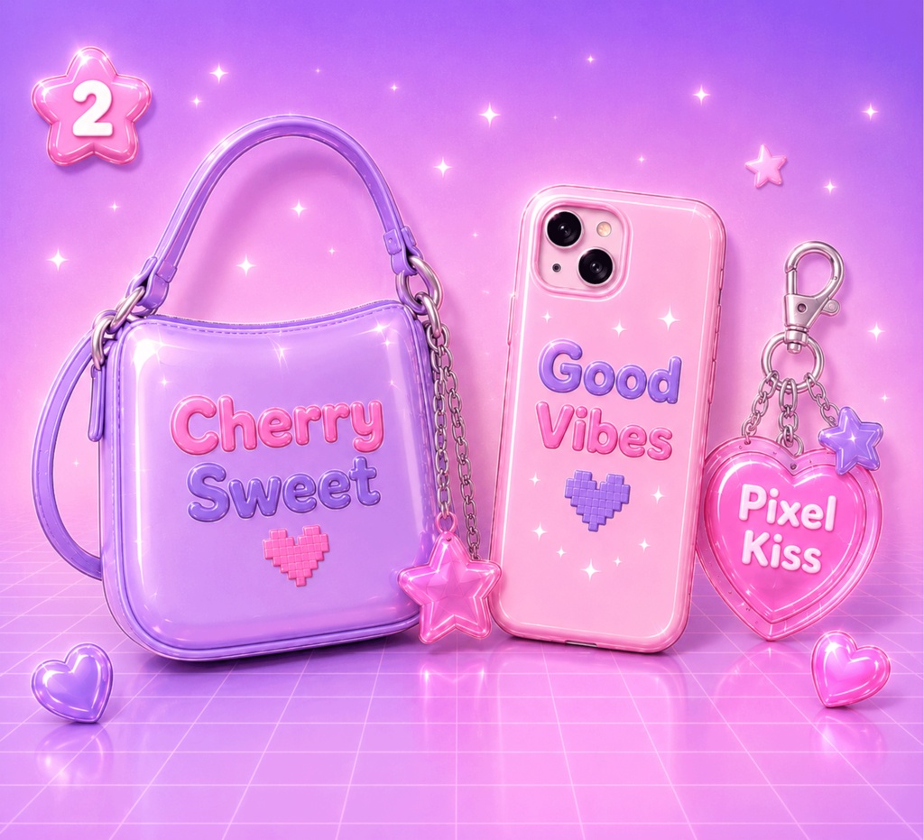 Pixel Kiss|キュートY2K・バブル ディスプレイ欧文フォント