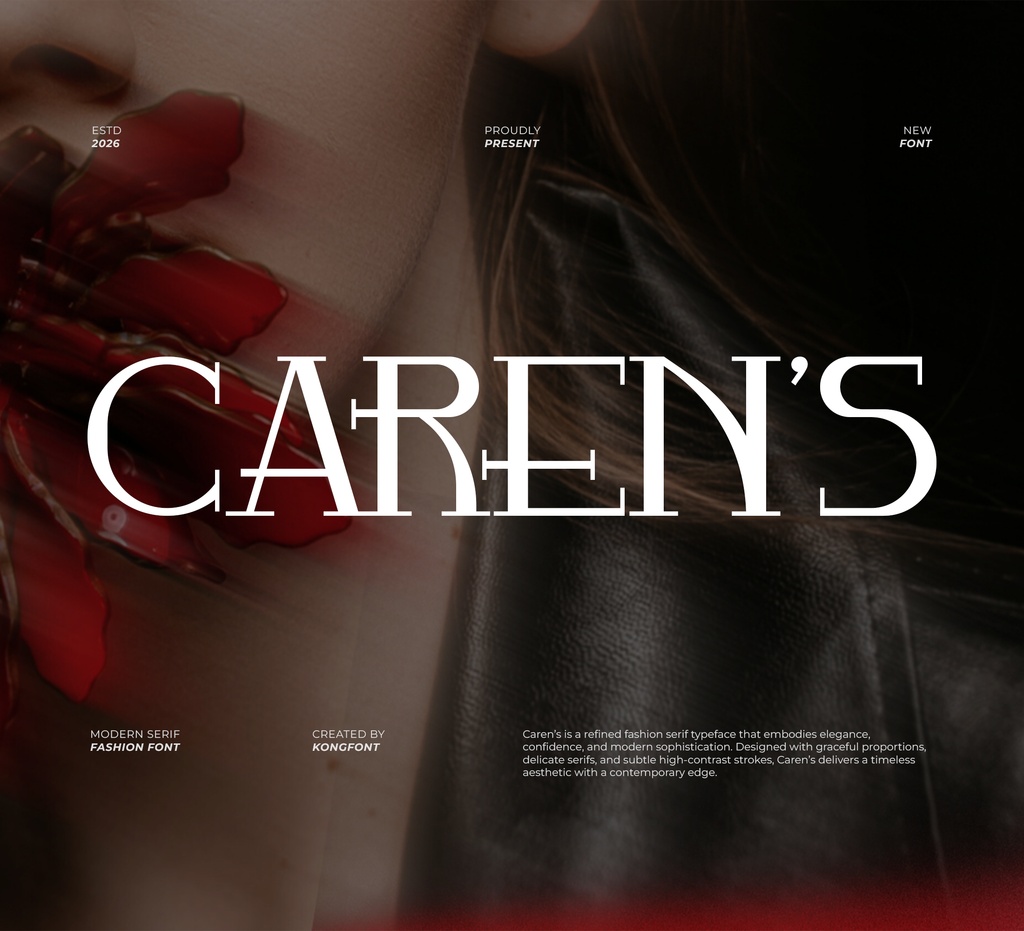 Caren’s|モダン・ファッション エレガントセリフ欧文フォント