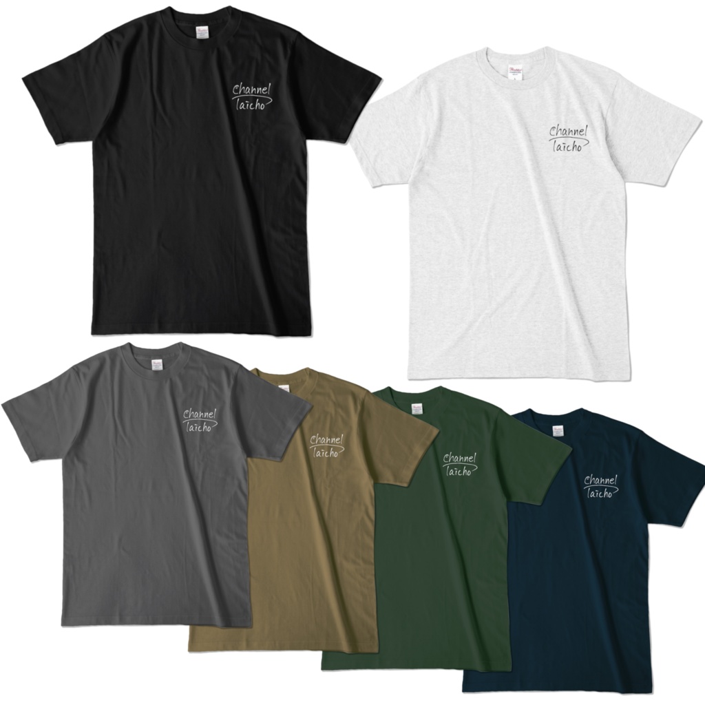 手書きロゴTシャツ(6色)