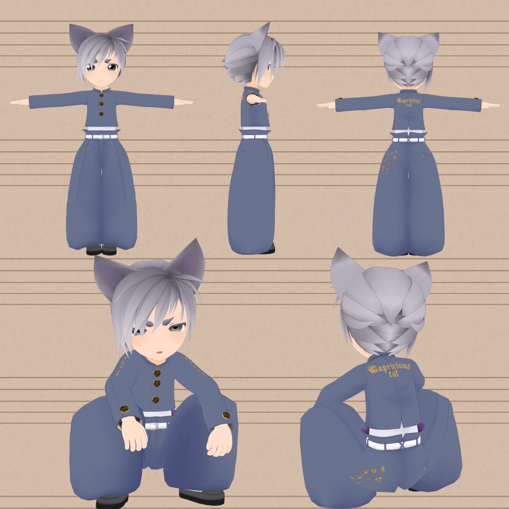 オリジナルVRMモデル 『AO』