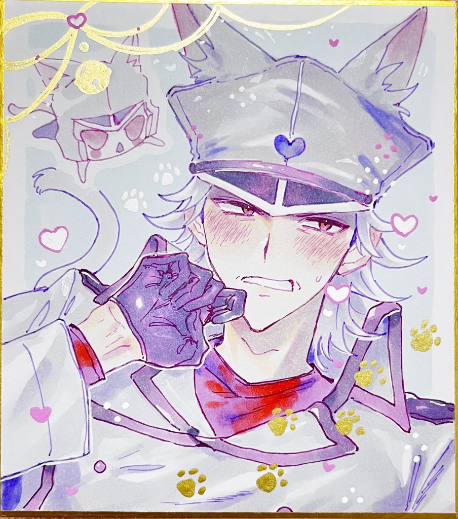 擬人化メガトロン猫耳ミニ色紙