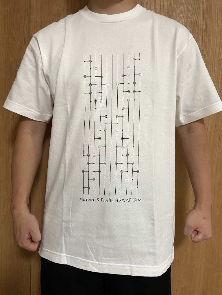 量子ゲートシャツ (Mirrored & Pipelined SWAP Gate)