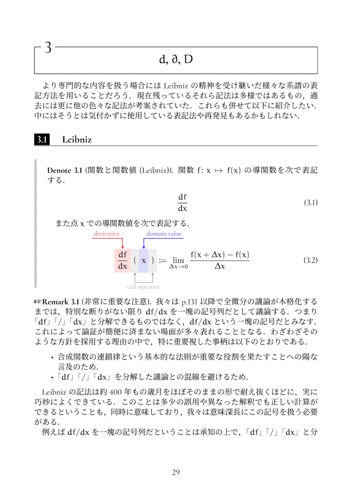 濫用表記のすゝめ (微分記号) (The Math Relish Journal Volume 6: Recommendations for Abuse of Differential Notation)