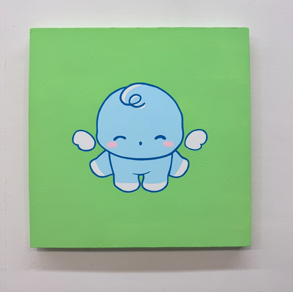 スクエアパネル【pupu-greenback】