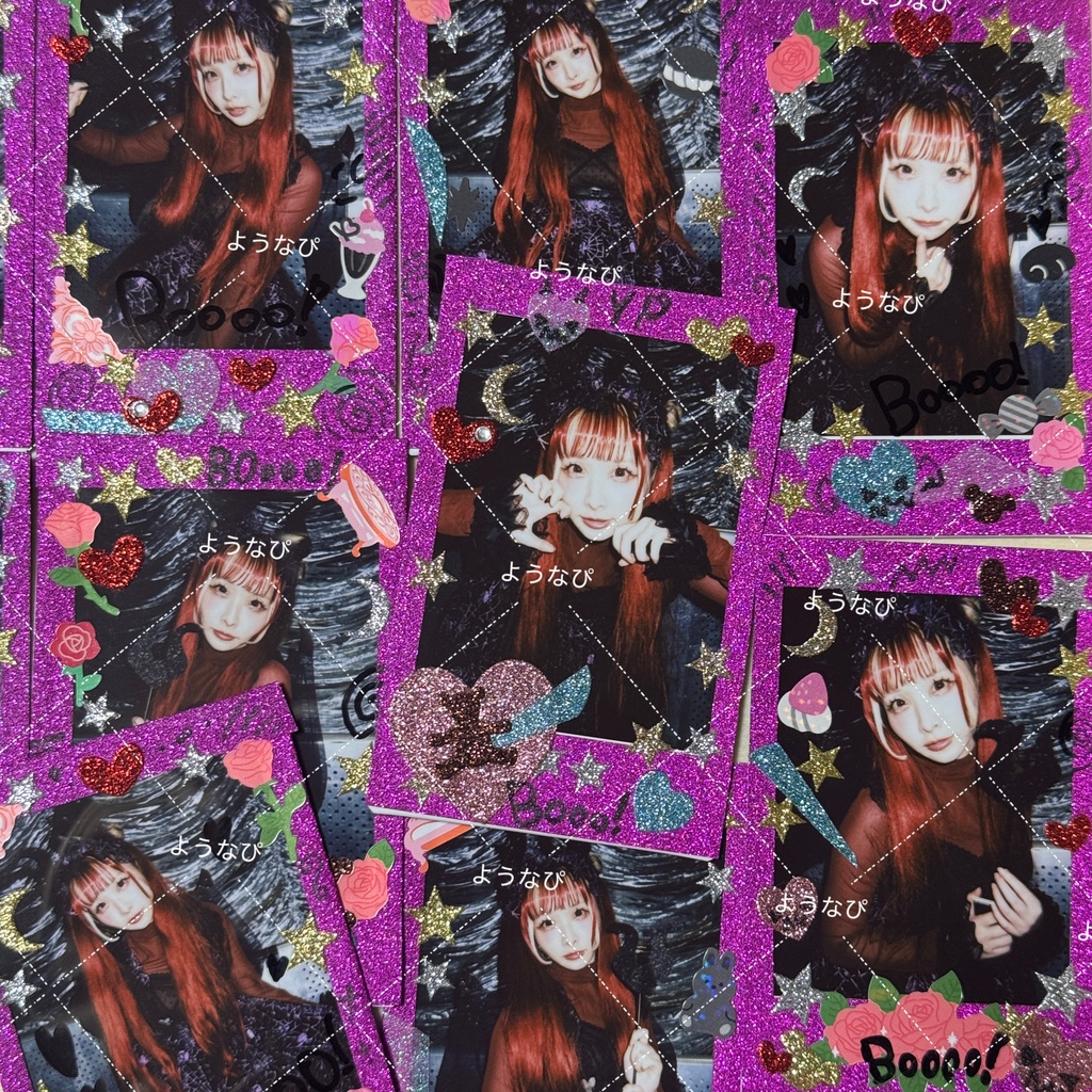 【デコチェキ】赤髪ハロウィン❤️