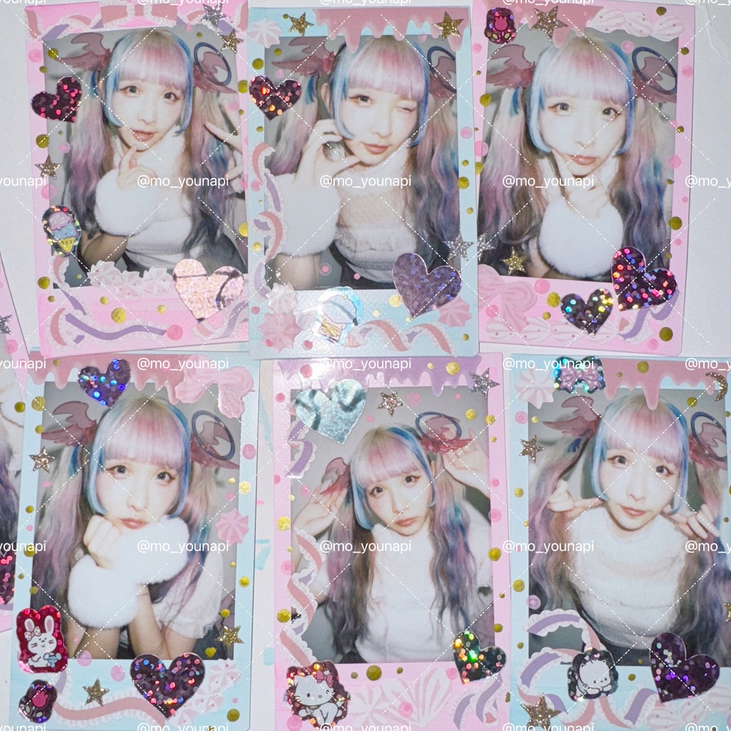 【デコチェキ】ぴんくぶるーなぴ🩷🩵