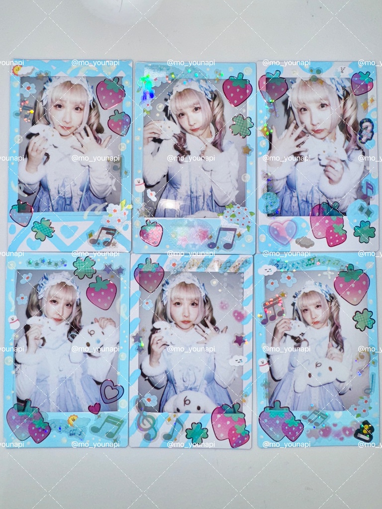 【デコチェキ】水色ロリータなぴ