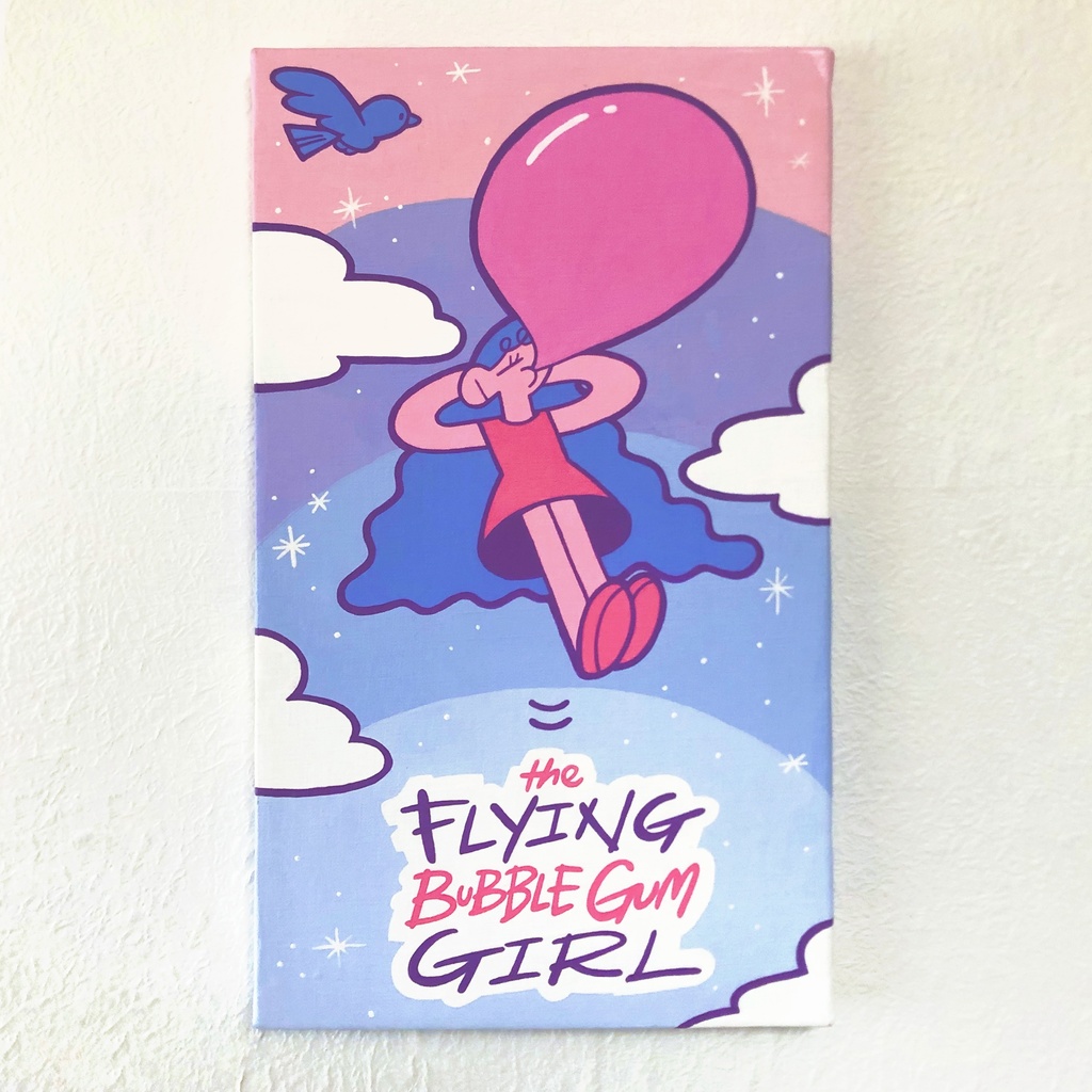 原画「そらとぶガムガール」