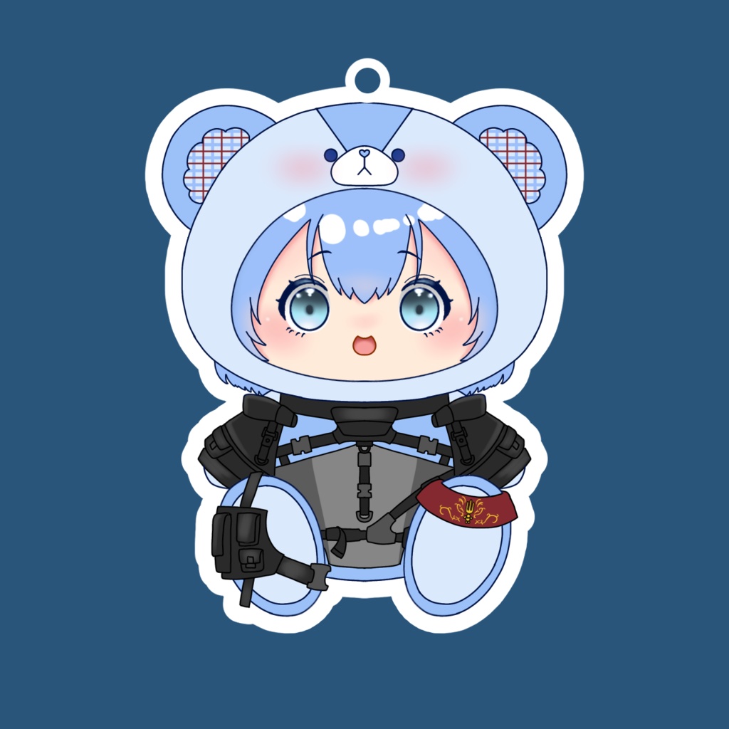 【受注生産】くまぬいSD　アクリルキーホルダー　星影るい通常Ver