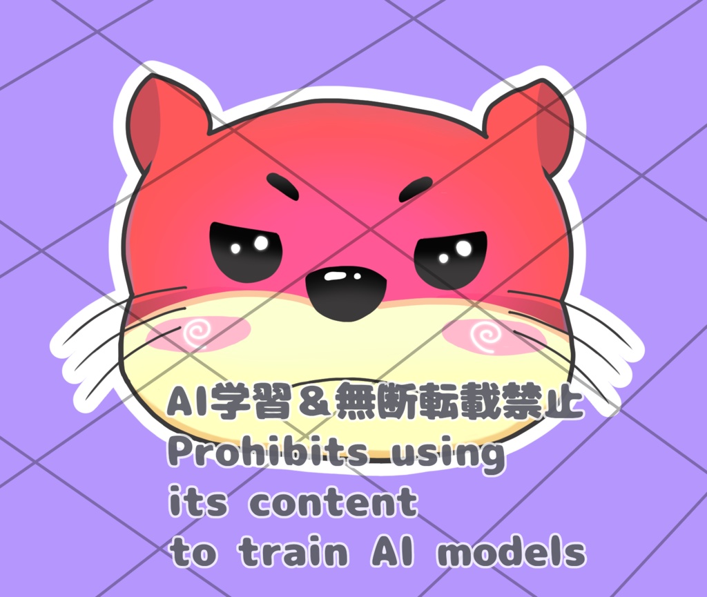 【受注生産】星影るい オリジナルアクリルブロック&わうそ社長ステッカーセット!