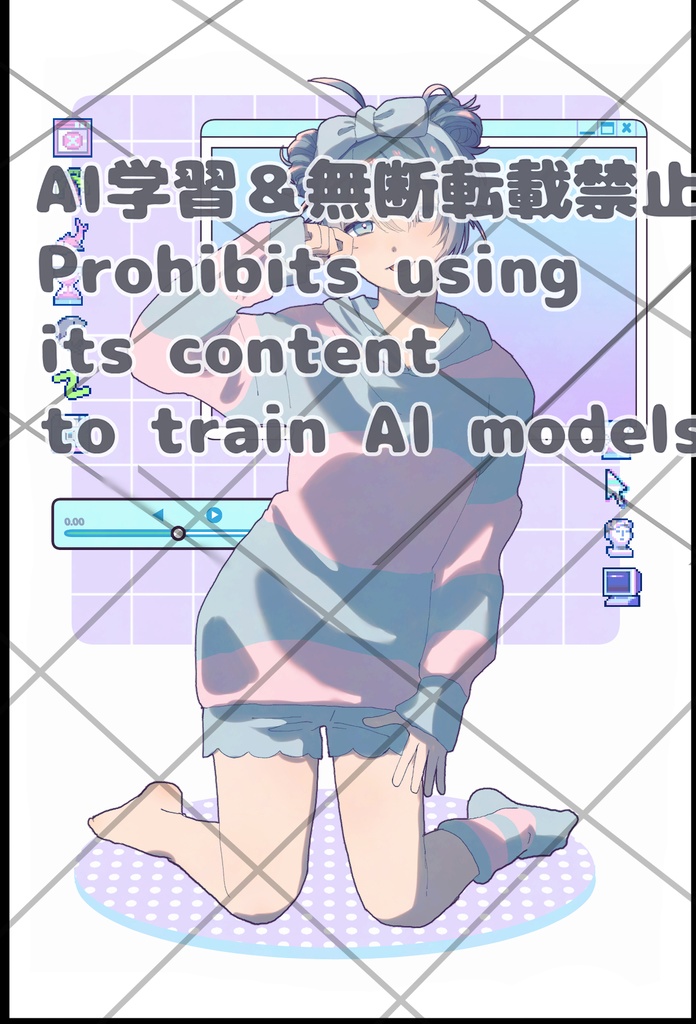 【受注生産】星影るい オリジナルアクリルブロック＆わうそ社長ステッカーセット！