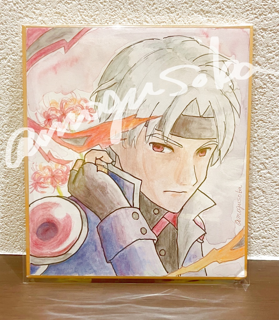 ミニ色紙　くろいシェゾ