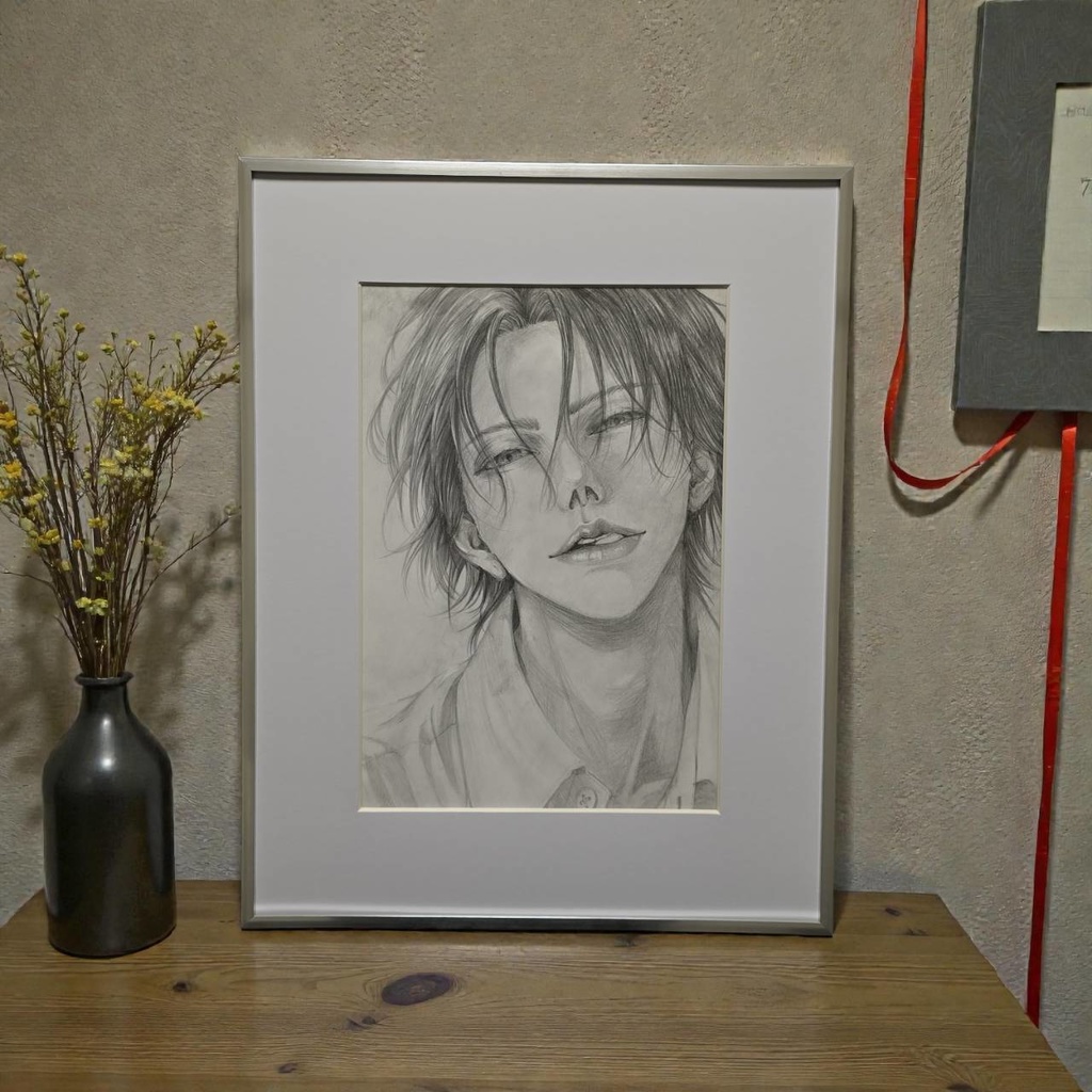 ほどける前|Haizi|鉛筆画 原画(COA付・一点物)