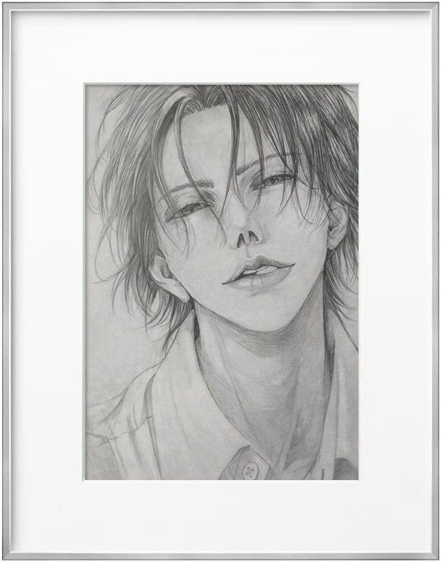 ほどける前|Haizi|鉛筆画 原画(COA付・一点物)