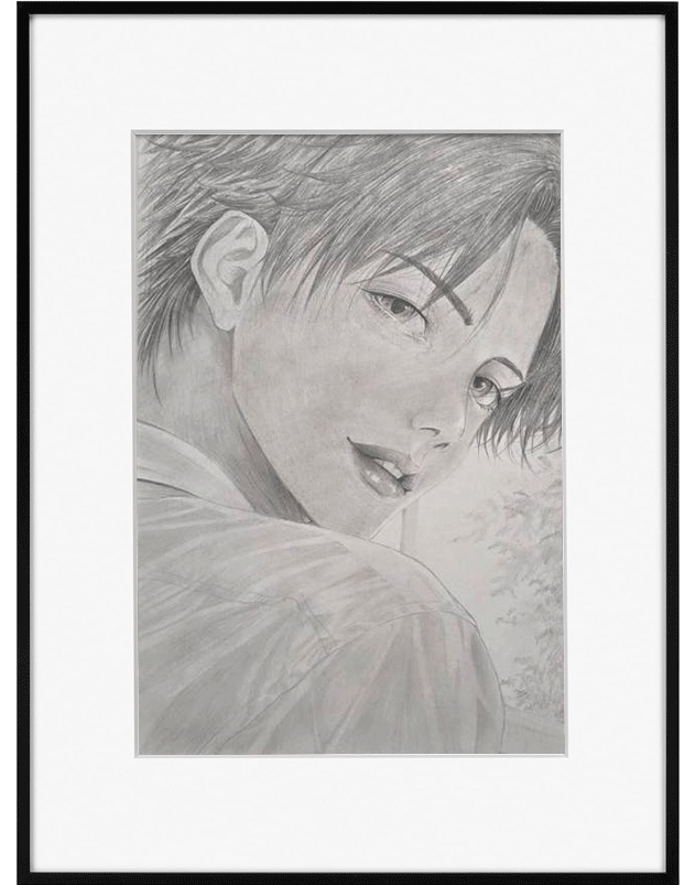 ほどける距離|Haizi|鉛筆画 原画(COA付・一点物)