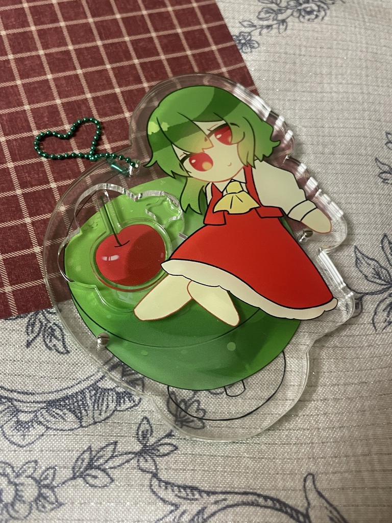 メロンソーダと幽香のシャカシャカアクリルキーホルダー