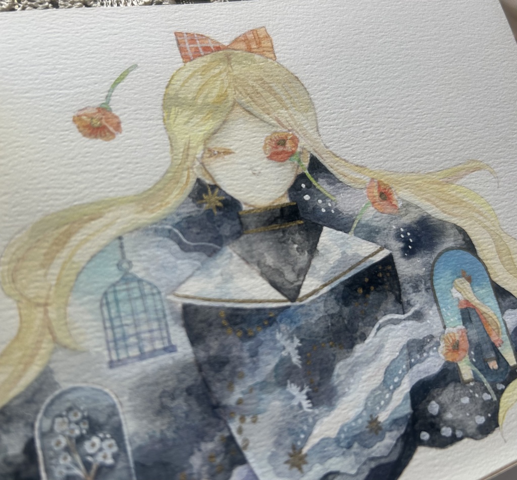 原画「長い夢」(額なし)