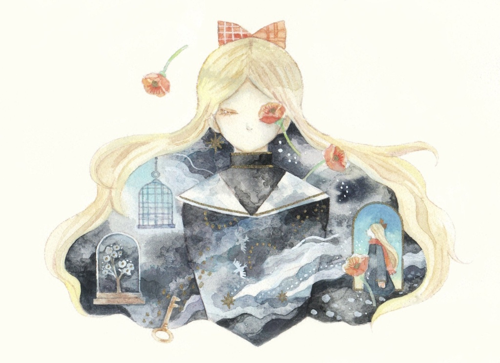原画「長い夢」（額なし）