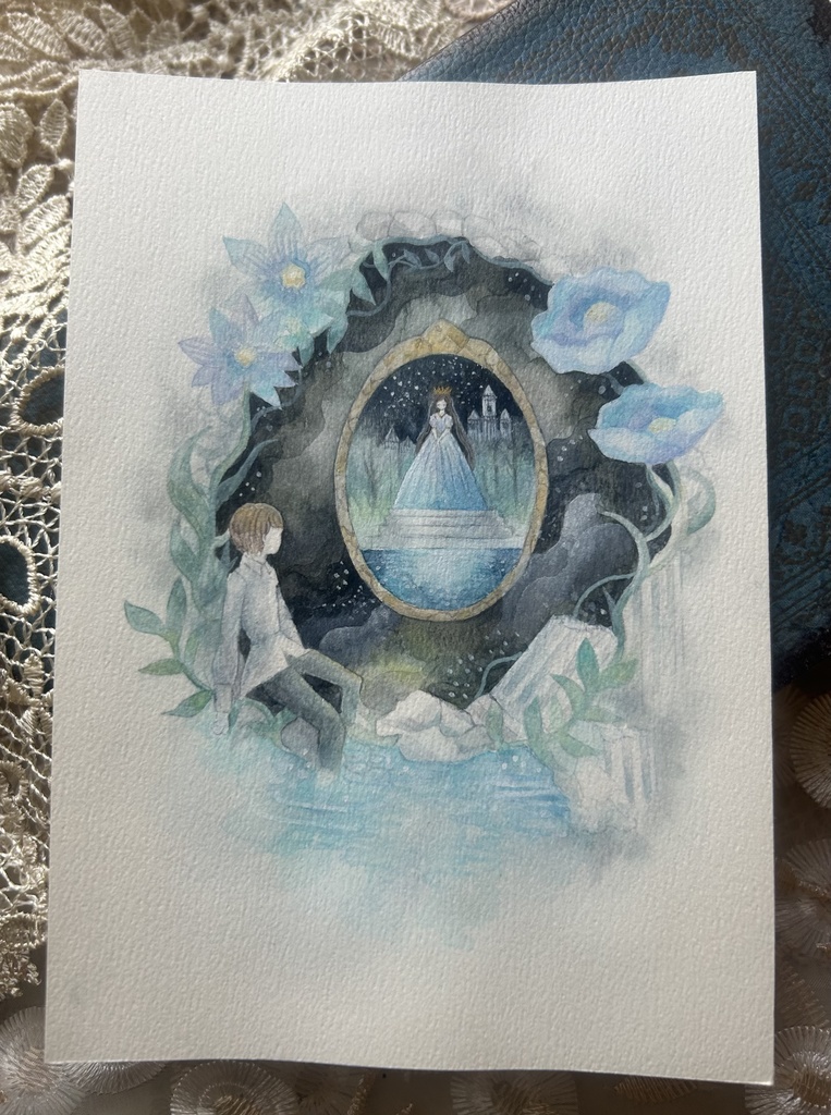 原画「眠れる城」(額なし)