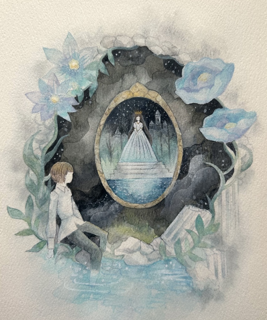 原画「眠れる城」(額なし)