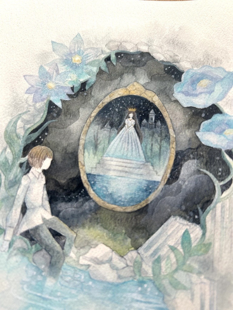 原画「眠れる城」(額なし)