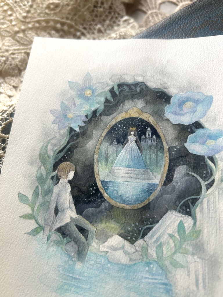 原画「眠れる城」(額なし)