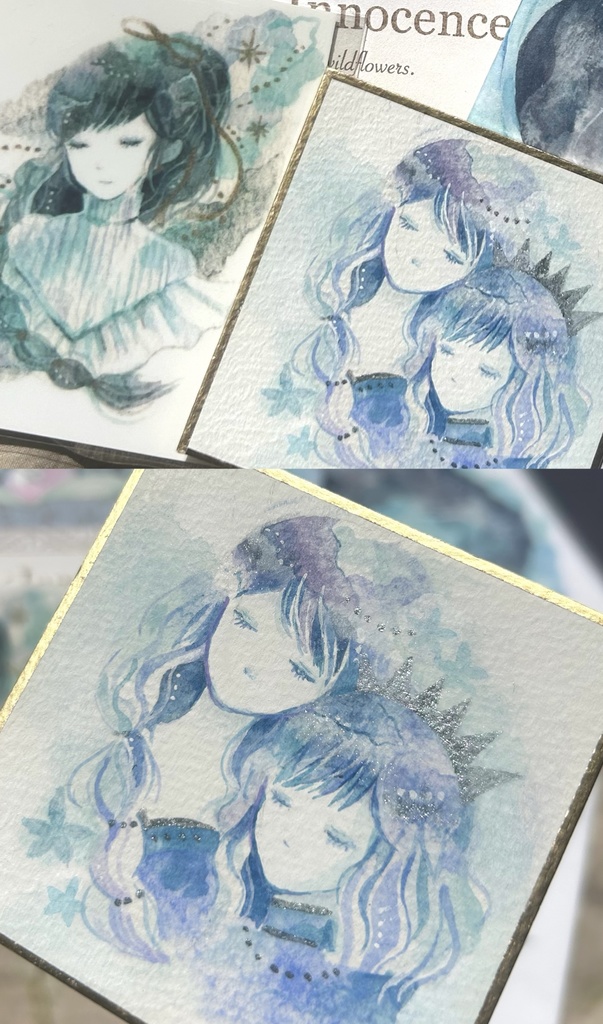 画集2種+選べるミニ原画セット(6種)