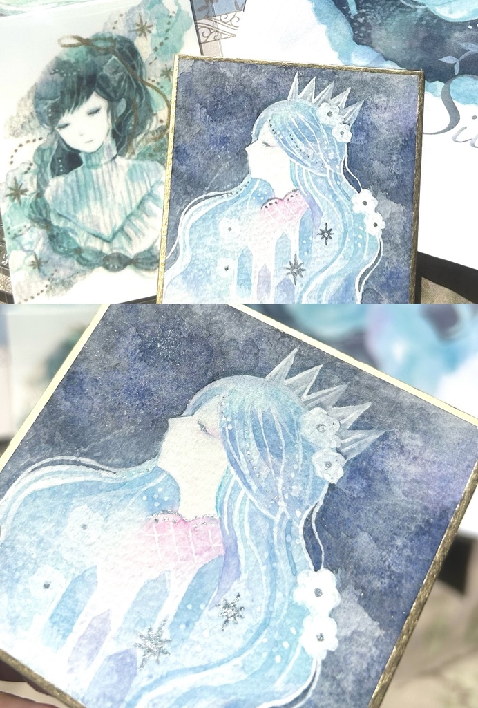 画集2種+選べるミニ原画セット(6種)