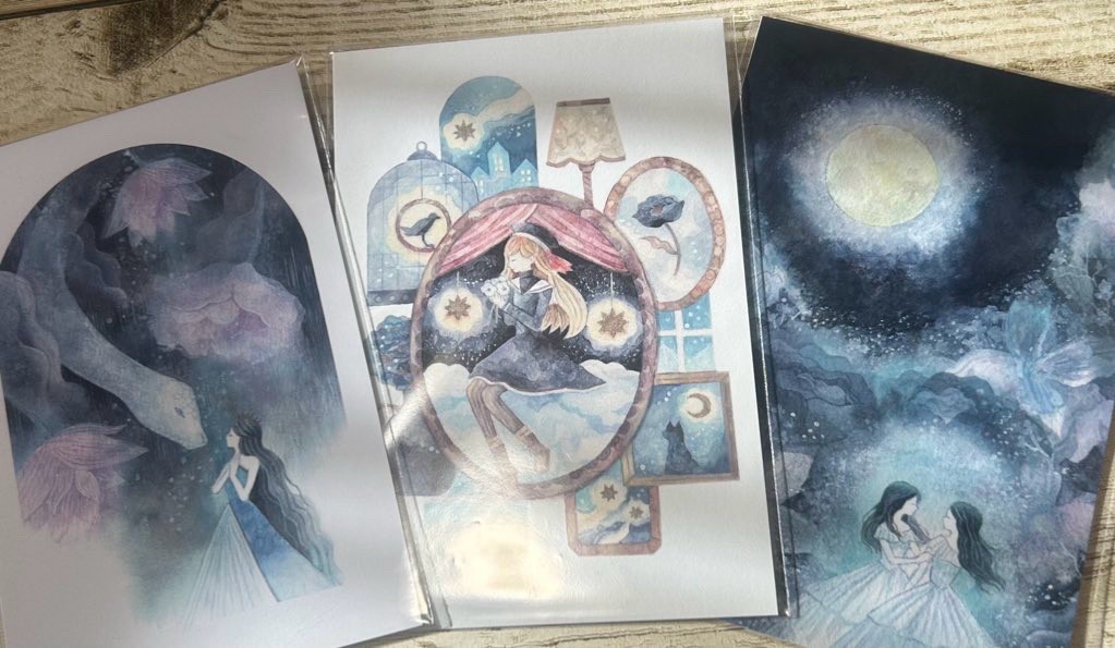 新作ポストカード(4種/セット/バラ)