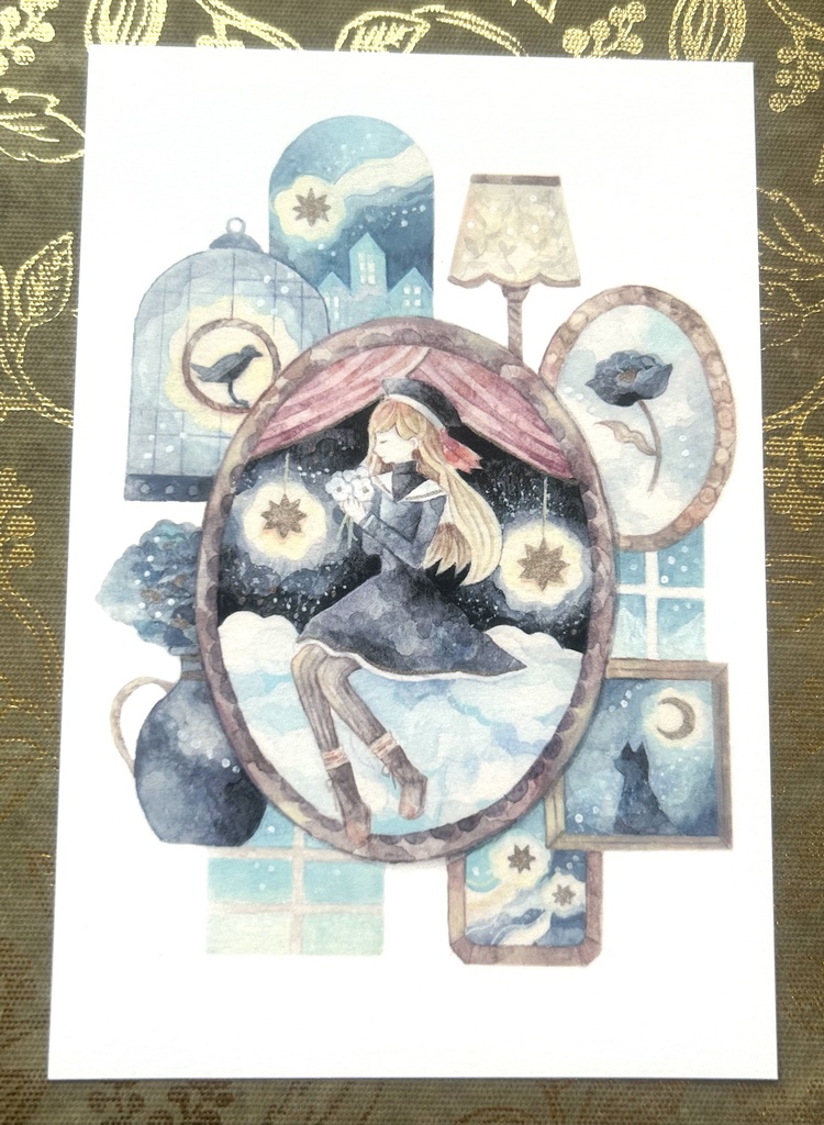 新作ポストカード(4種/セット/バラ)