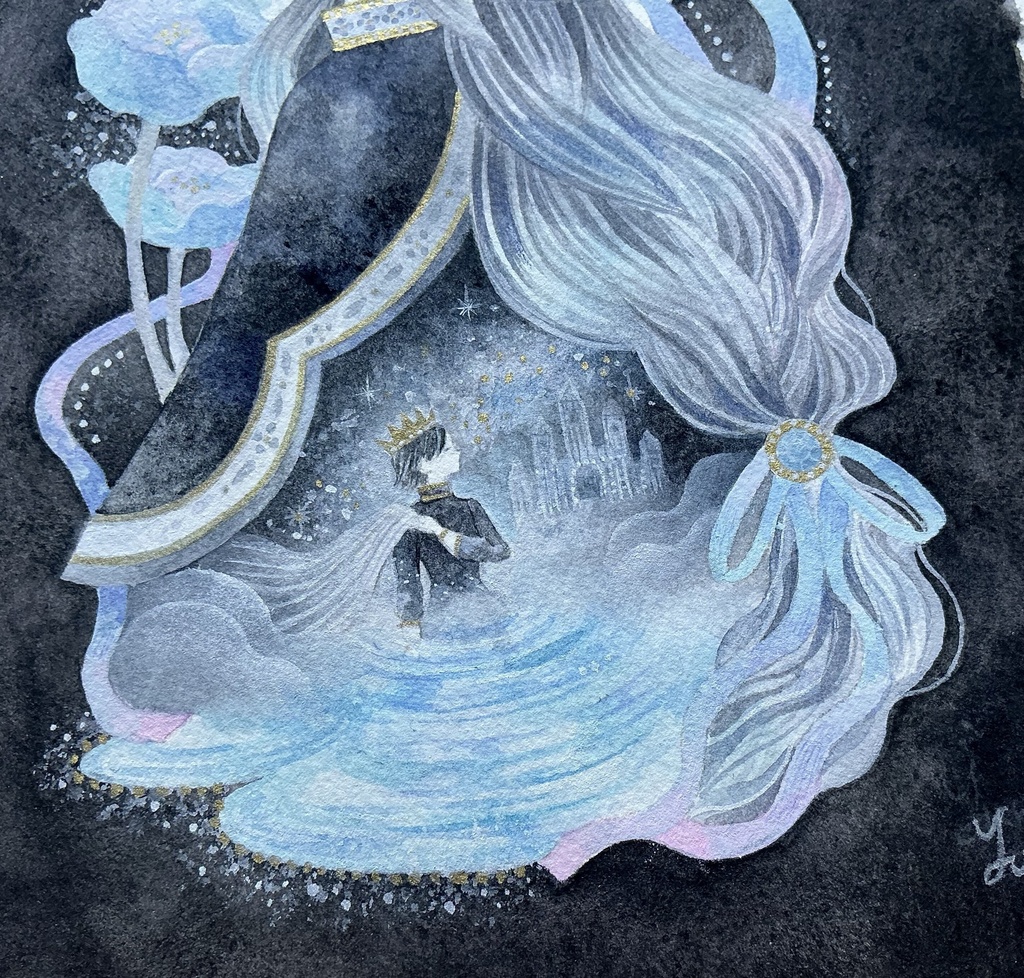 原画「追想の唄」(額装作品)